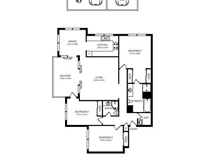 21/5 Woodlands Avenue, Breakfast Point, Inner West, 3 Kuwarto, 2 Banyo, Apartment