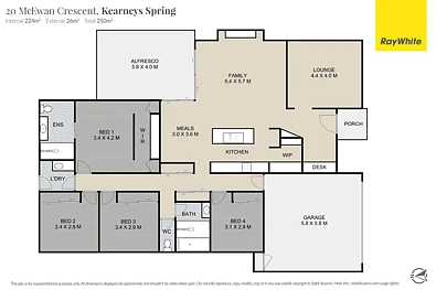 20 Mcewan Crescent, Kearneys Spring, QLD 4350, 4 slaapkamers, 2 badkamers, House