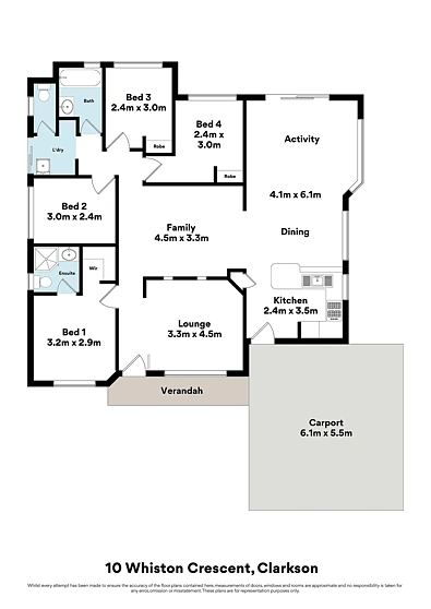10 Whiston Crescent, Clarkson, WA 6030, 4 Schlafzimmer, 2 Badezimmer, House