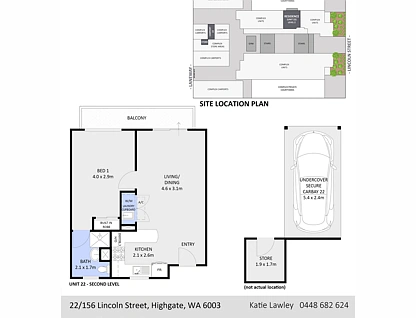 22/156-158 Lincoln Street, Highgate, Perth CBD, 1房, 1浴, Apartment