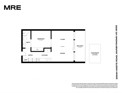 209/64 Wests Road, Maribyrnong, North West Melbourne, 1 Kuwarto, 1 Banyo, Apartment