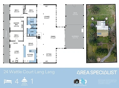 户型图 - 24 Wattle Court, Lang Lang, VIC 3984