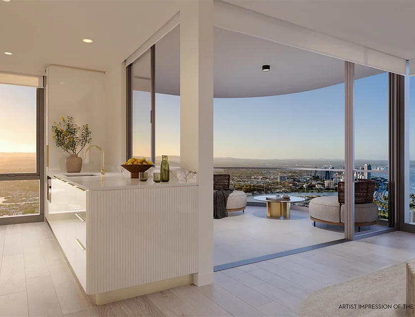 8005/3 Cypress Avenue, Surfers Paradise, Gold Coast, 3部屋, 2バスルーム, Apartment
