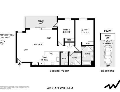 32/1-3 Coronation Avenue, Petersham, Inner West, 2 침실, 2 욕실, Apartment