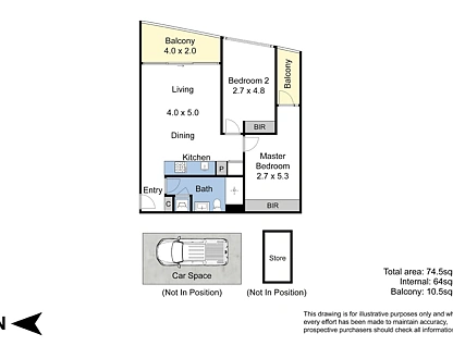 506/52-54 Osullivan Road, Glen Waverley, East Melbourne, 2房, 1浴, Apartment