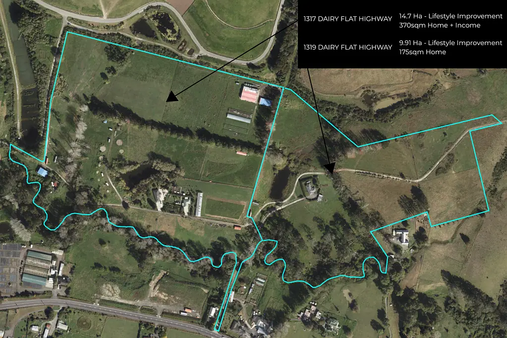 Dairy Flat 8Zimmer Significant 24.64ha Landholding in Dairy Flat