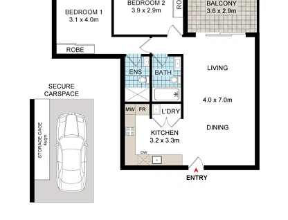 15/45-47 Fifth Avenue, Campsie, South Western Suburbs, 2 ห้องนอน, 2 ห้องน้ำ, Apartment
