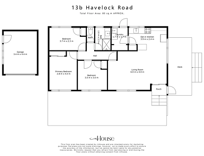 13B Havelock Road, Ngaruawahia, Waikato, 3 ห้องนอน, 1 ห้องน้ำ, House