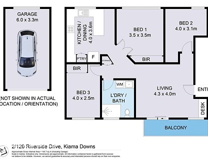 2/120 Riverside Drive, Kiama Downs, South Coast, 3 Schlafzimmer, 1 Badezimmer, Apartment