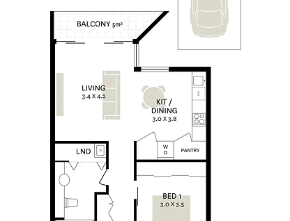 16/533-535 Elizabeth Street, Surry Hills, Sydney CBD, 1 غرف, 1 حمامات, Apartment