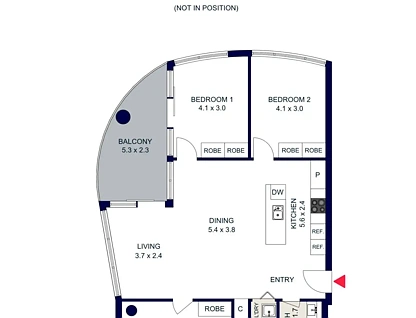 1105/112 Adderley Street, West Melbourne, Melbourne CBD, 3 ห้องนอน, 2 ห้องน้ำ, Apartment