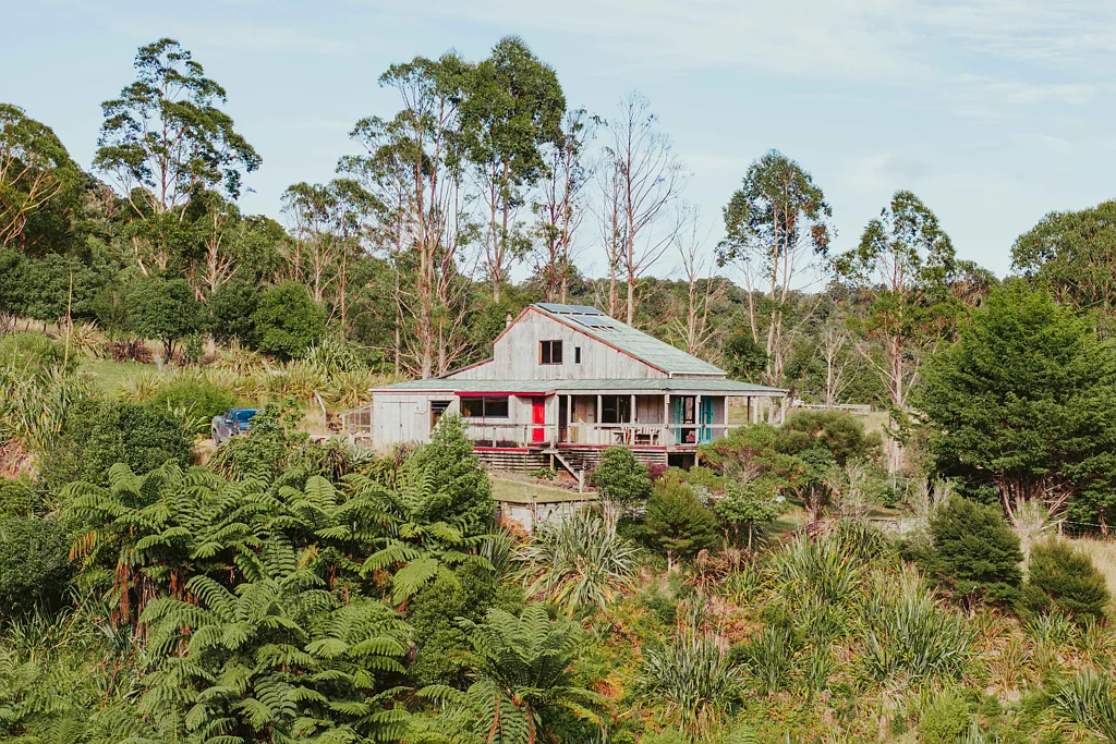 Omapere  Off-grid home, native bush and 40ha