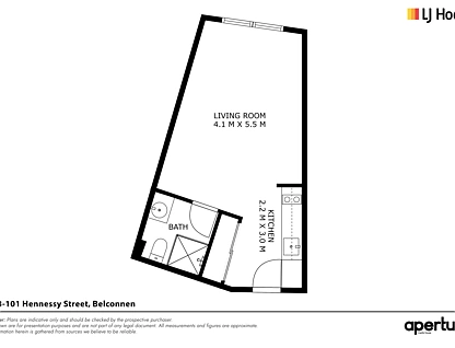 5/93-101 Hennessy Street, Belconnen, Belconnen District, 1 Kuwarto, 1 Banyo, Apartment