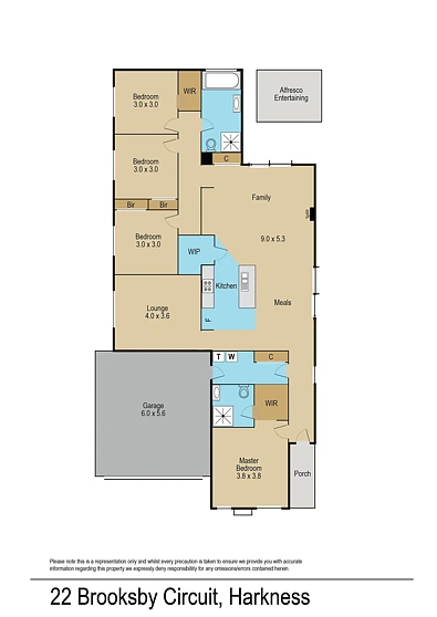 Plano ng Bahay - 22 Brooksby Circuit, Harkness, VIC 3337