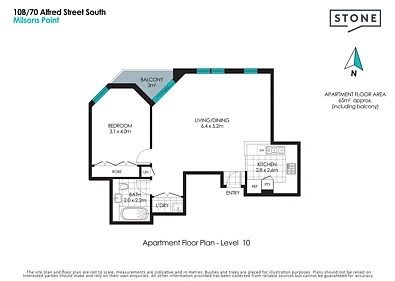 10B/70 Alfred Street South, Milsons Point, NSW 2061, 1 Bedrooms, 1 Bathrooms, Apartment