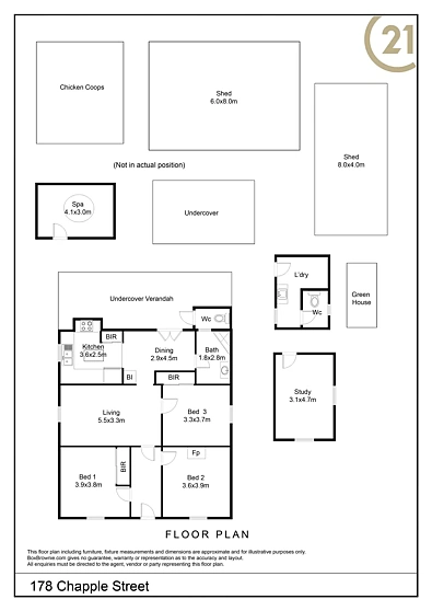 178 Chapple Street, Broken Hill, NSW 2880, 3房, 1浴, House