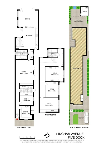 1 Ingham Avenue, Five Dock, NSW 2046, 4房, 2浴, House