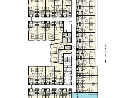 307/55 Villiers Street, North Melbourne, Melbourne CBD, 1房, 1浴, Apartment