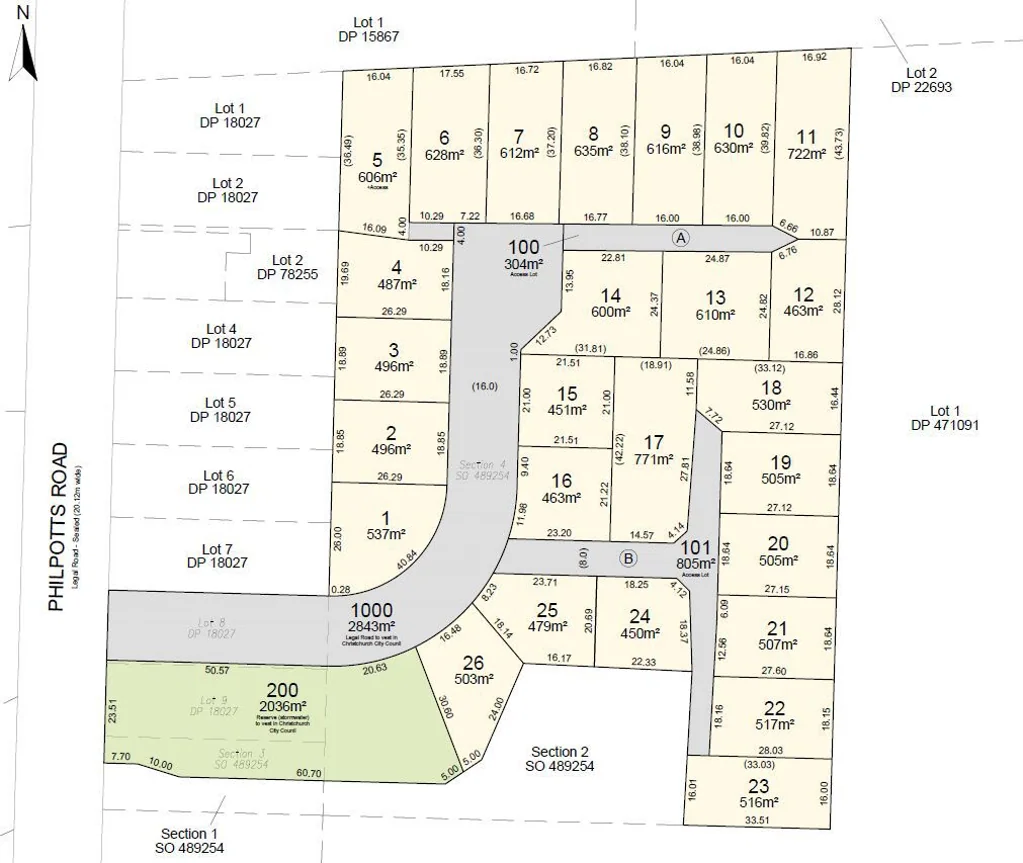 Mairehau  Glenmoor Green - sections now available