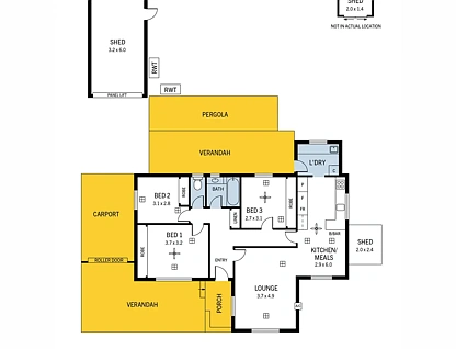 60 St Leonard Crescent, Elizabeth Downs, Northern Adelaide, 3房, 1浴, House
