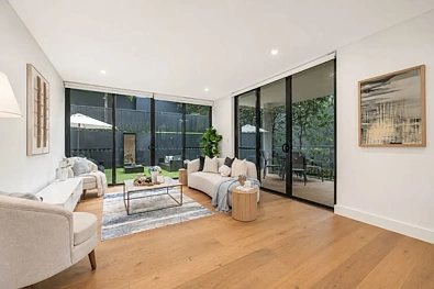 Pymble 2chambre Sophisticated Ground-Floor Apartment with Entertainer's Courtyard