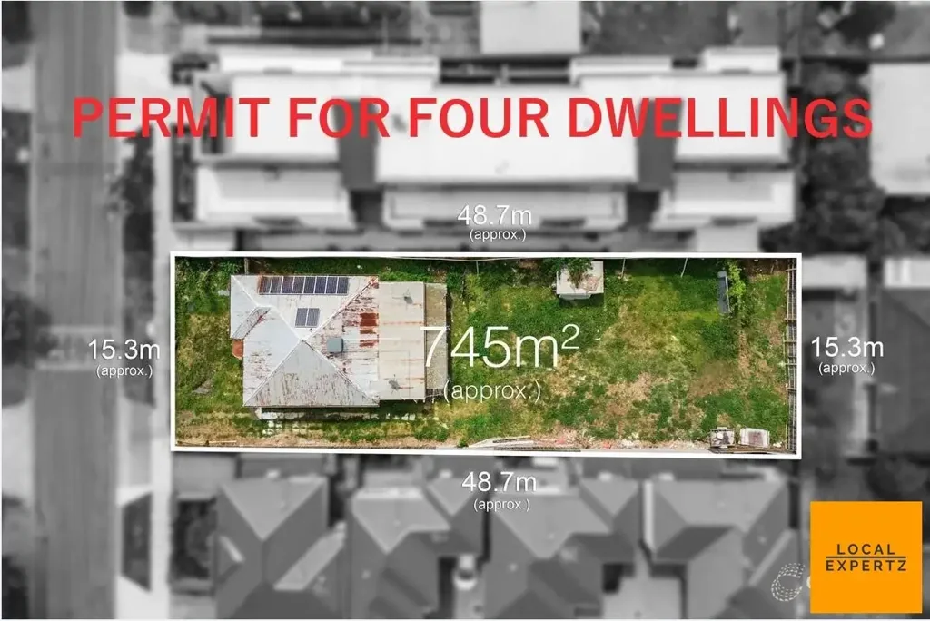 St Albans 3房 745sqm宏伟地块 优越地理位置 现有四房布局 已批四套联排许可 潜力无限中心地段 Revive, Reimagine or Rebuild – Endless Potential Awaits!