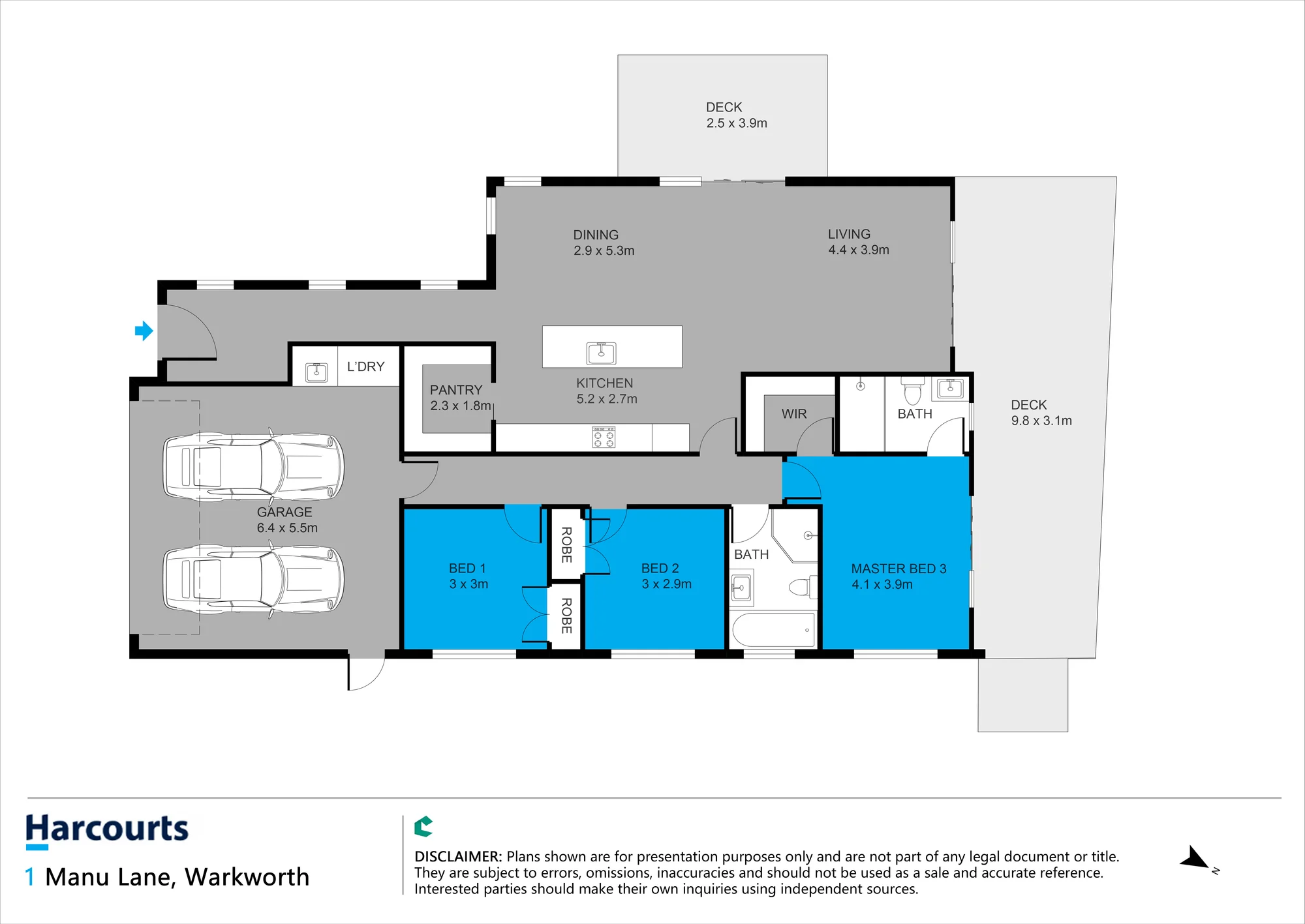 1 Manu Lane, Warkworth, Rodney, 3 Bedrooms, 2 Bathrooms, House