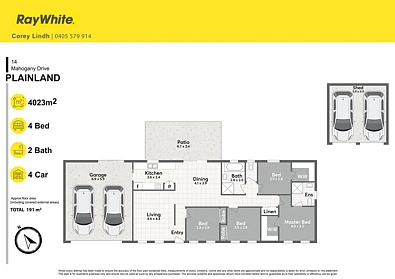 14 Mahogany Drive, Plainland, QLD 4341, 4房, 2浴, House