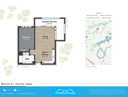 136/1-7 Moores Crescent, Varsity Lakes, Gold Coast, 1房, 1浴, Apartment