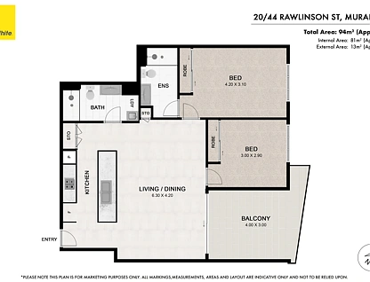 20/44 Rawlinson Street, Murarrie, Brisbane - Eastern Region, 2房, 2浴, Apartment