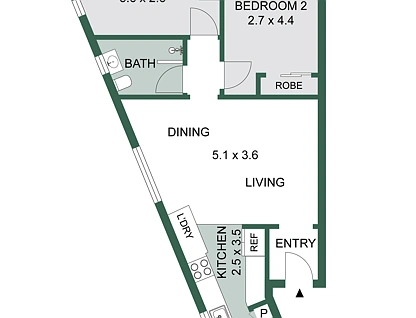 10/342 Bourke Street, Surry Hills, Sydney CBD, 2房, 1浴, Apartment