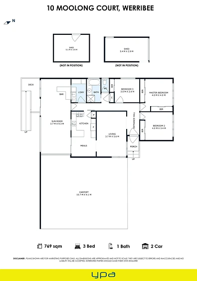 10 Moolong Court, Werribee, VIC 3030, 3房, 1浴, House