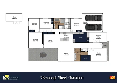 ਮੰਜ਼ਿਲ ਦੀ ਯੋਜਨਾ - 3 Kavanagh Street, Traralgon, VIC 3844