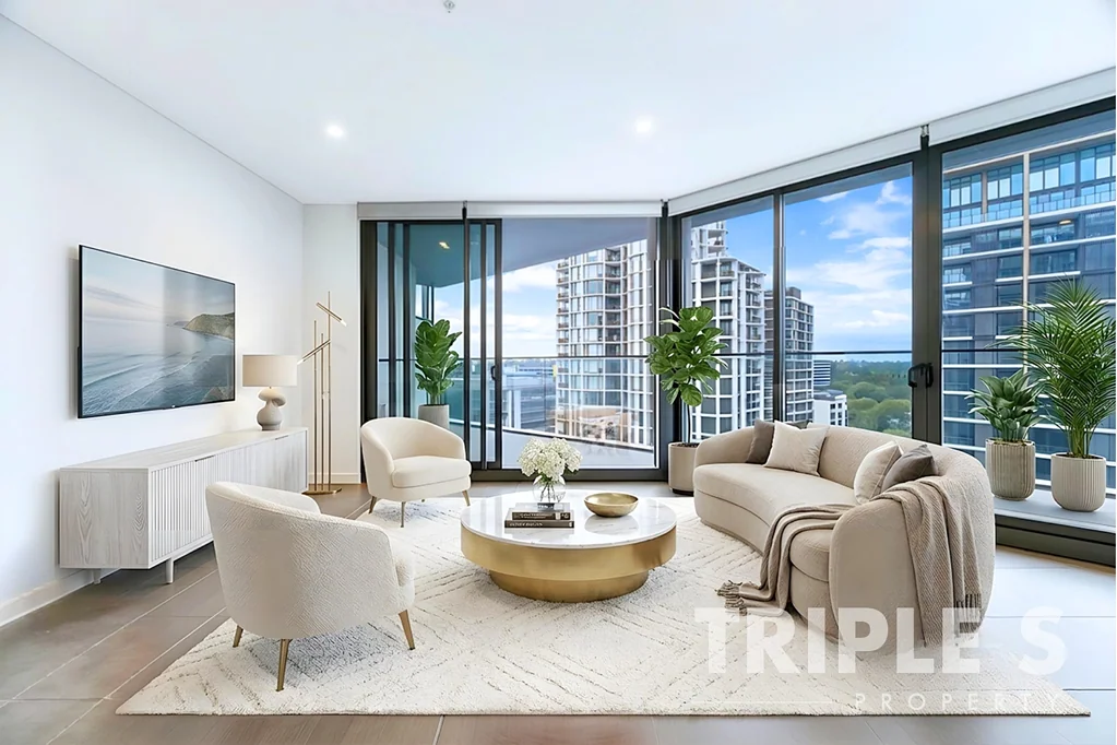 Macquarie Park 2房 室内通道直通商场 步行1分钟到地铁站 Miele电器 主卧带阳台 25米恒温泳池 健身房 停车位多 TWO BEDROOMS WITH SEPARATE STUDY AREA | HUGE LIVING AREA WITH KITCHEN ISLAND BENCH | 3 X BALCONIES | UNDER COVERED DIRECT ACCESS TO SHOPPING CENTRE