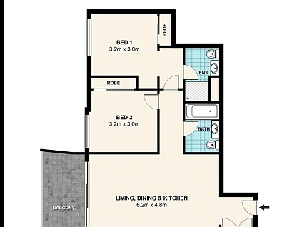 Level 17/262/109-113 George Street, Parramatta, Parramatta (Northwest suburbs), 2部屋, 2バスルーム, Apartment