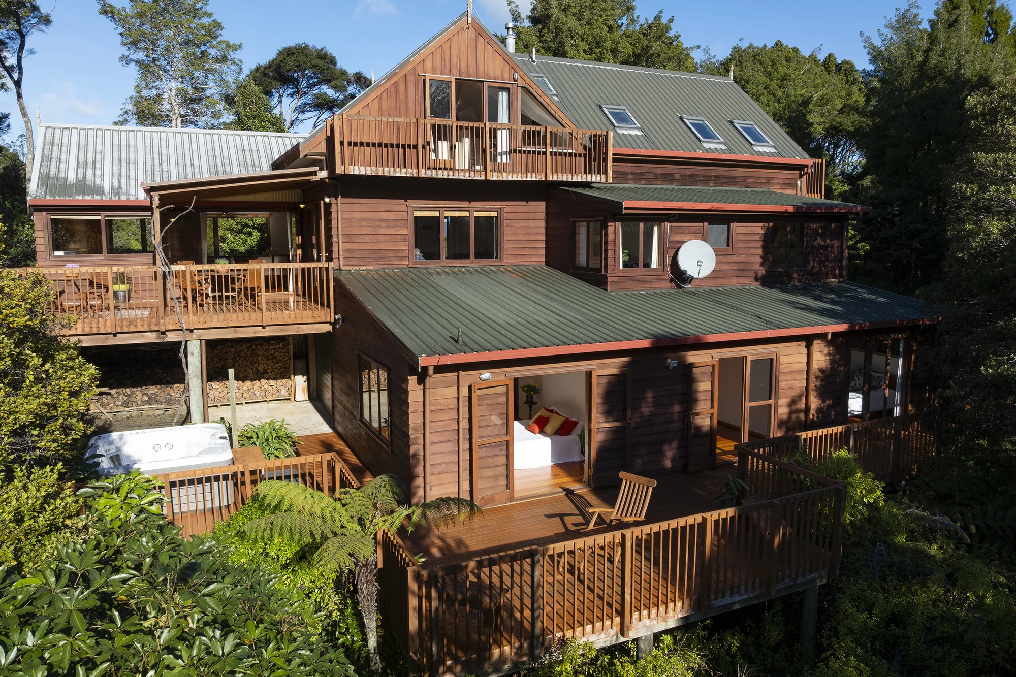 Taupo Bay/Totara North 7Zimmer Cedar Lodge – A Hidden Sanctuary