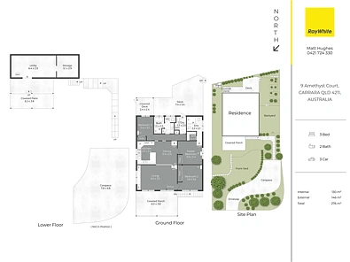 9 Amethyst Court, Carrara, QLD 4211, 3房, 2浴, House