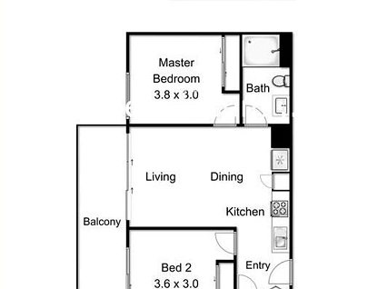 304/23 Bent Street, Bentleigh, Bayside, 2 Kuwarto, 1 Banyo, Apartment