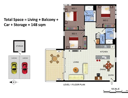 93/10 Thynne street, Bruce, ACT 2617, 3房, 2浴, Apartment