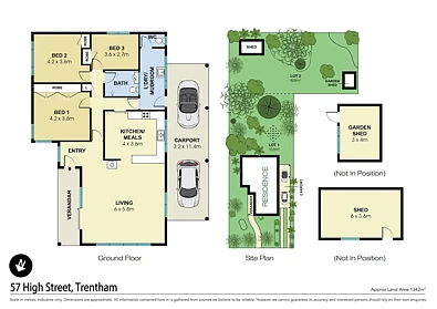 57 High Street, Trentham, VIC 3458, 3 slaapkamers, 1 badkamers, House