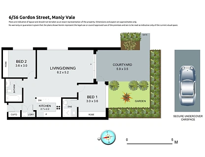 6/56-58 Gordon Street, Manly Vale, Northern Beaches, 2 Bedrooms, 2 Bathrooms, Apartment