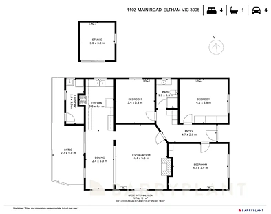 1102 Main Road, Eltham, VIC 3095, 4房, 1浴, House