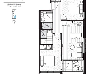 2005/61-63 Haig Street, Southbank, Melbourne CBD, 2房, 2浴, Apartment