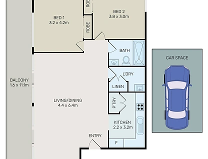 29/11-21 Rose Street, Chippendale, Sydney CBD, 2 chambres, 1 salles de bain, Apartment