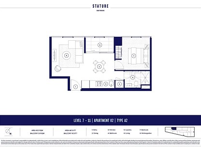 802/43 Hancock Street, Southbank, Melbourne CBD, 1房, 1浴, 整租公寓