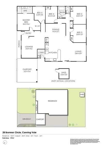 28 Bremner Circle, Canning Vale, WA 6155, 4房, 2浴, House