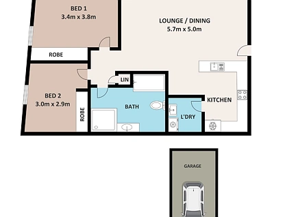 9/2-4 Fourth Avenue, Blacktown, Western Suburbs, 2 कमरे, 1 बाथरूम, Apartment