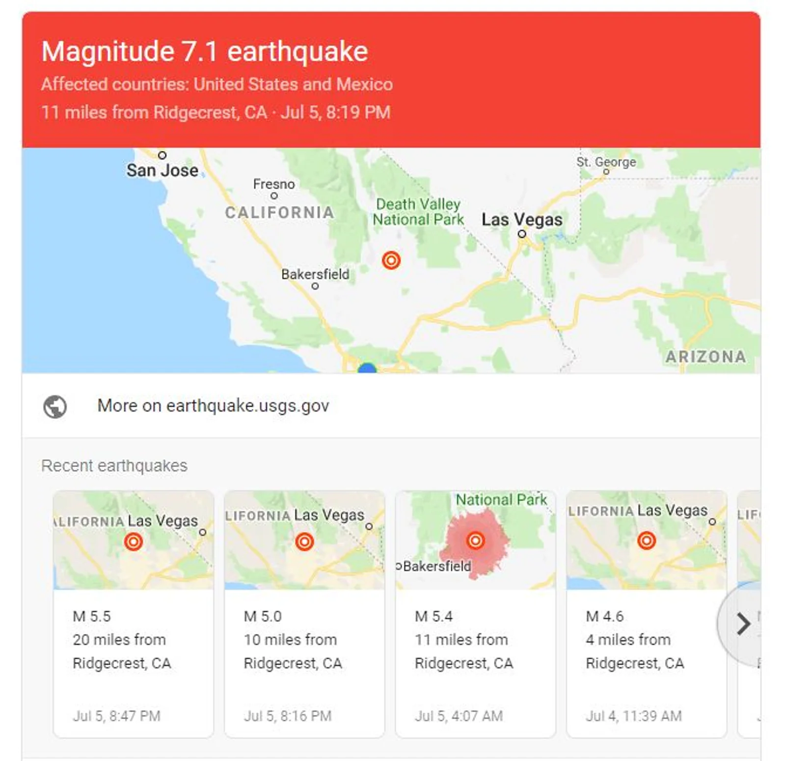 7.1级大地震袭击加州！震感强烈！专家：不排除是前震的可能性...