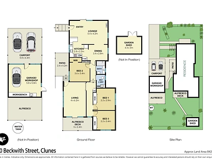 10 Beckwith Street, Clunes, Ballarat, 3 Bedrooms, 1 Bathrooms, House