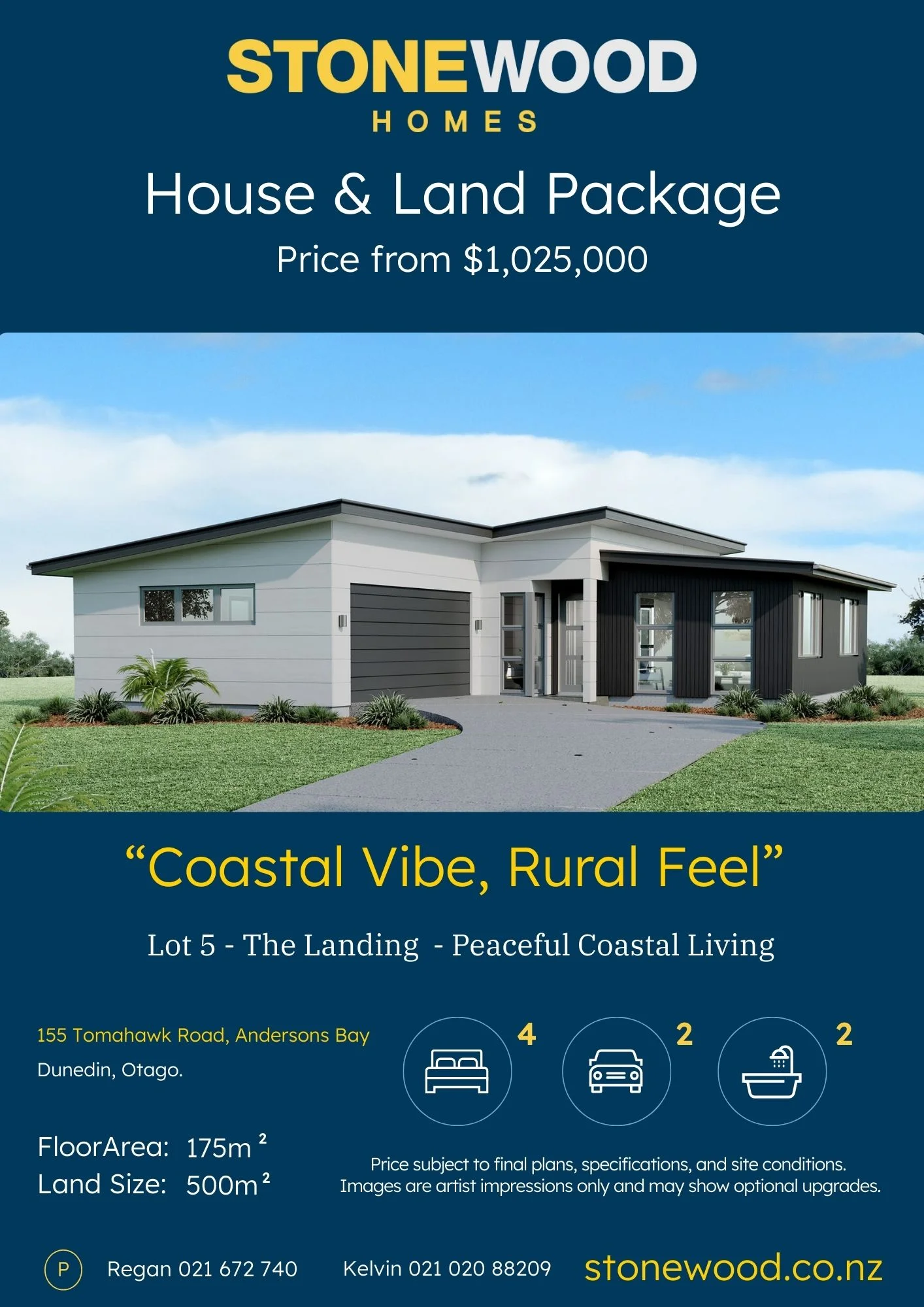 00 Tomahawk Road, Andersons Bay, Dunedin City, Otago, 3 habitaciones, 2 baños, House